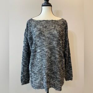Vivian Shyu textured boucle sweater EUC LARGE boatneck